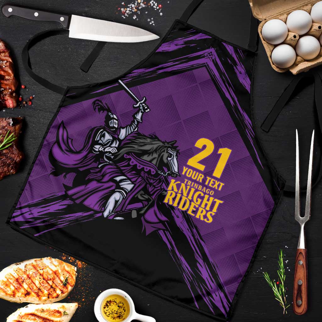Custom Caribbean Cricket Trinidad and Tobago Cricket Apron TKR Champions 2025 Purple Edition - Wonder Print Shop