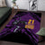 Custom Caribbean Cricket Trinidad and Tobago Cricket Area Rug TKR Champions 2025 Purple Edition - Wonder Print Shop