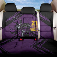 Custom Caribbean Cricket Trinidad and Tobago Cricket Back Car Seat Cover TKR Champions 2025 Purple Edition - Wonder Print Shop