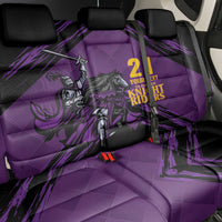 Custom Caribbean Cricket Trinidad and Tobago Cricket Back Car Seat Cover TKR Champions 2025 Purple Edition - Wonder Print Shop