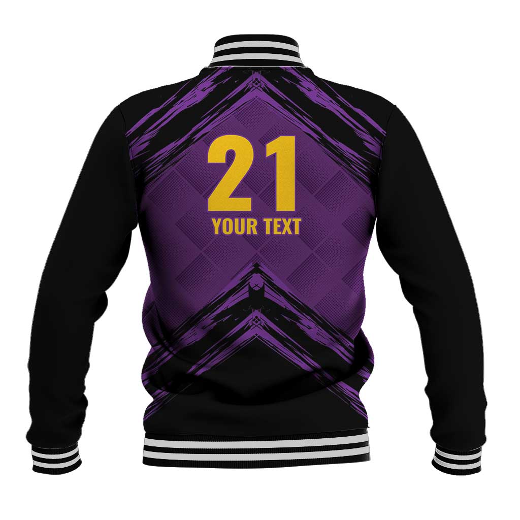 Custom Caribbean Cricket Trinidad and Tobago Cricket Baseball Jacket TKR Champions 2025 Purple Edition - Wonder Print Shop