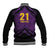 Custom Caribbean Cricket Trinidad and Tobago Cricket Baseball Jacket TKR Champions 2025 Purple Edition - Wonder Print Shop