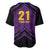 Custom Caribbean Cricket Trinidad and Tobago Cricket Baseball Jersey TKR Champions 2025 Purple Edition - Wonder Print Shop