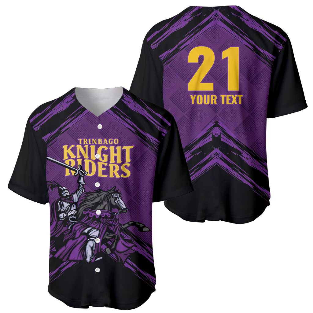 Custom Caribbean Cricket Trinidad and Tobago Cricket Baseball Jersey TKR Champions 2025 Purple Edition - Wonder Print Shop