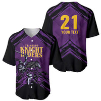 Custom Caribbean Cricket Trinidad and Tobago Cricket Baseball Jersey TKR Champions 2025 Purple Edition - Wonder Print Shop
