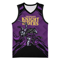 Custom Caribbean Cricket Trinidad and Tobago Cricket Basketball Jersey TKR Champions 2025 Purple Edition - Wonder Print Shop