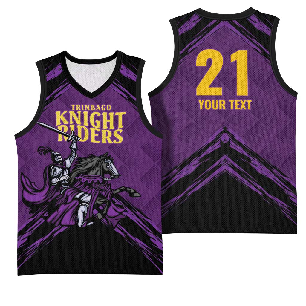 Custom Caribbean Cricket Trinidad and Tobago Cricket Basketball Jersey TKR Champions 2025 Purple Edition - Wonder Print Shop