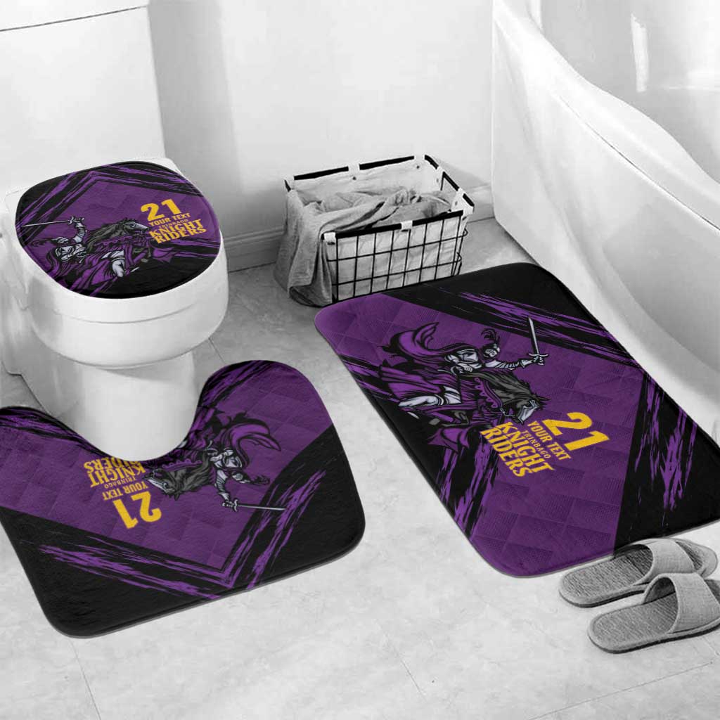 Custom Caribbean Cricket Trinidad and Tobago Cricket Bathroom Set TKR Champions 2025 Purple Edition - Wonder Print Shop
