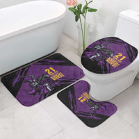 Custom Caribbean Cricket Trinidad and Tobago Cricket Bathroom Set TKR Champions 2025 Purple Edition - Wonder Print Shop