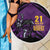 Custom Caribbean Cricket Trinidad and Tobago Cricket Beach Blanket TKR Champions 2025 Purple Edition - Wonder Print Shop