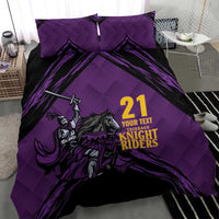 Custom Caribbean Cricket Trinidad and Tobago Cricket Bedding Set TKR Champions 2025 Purple Edition - Wonder Print Shop