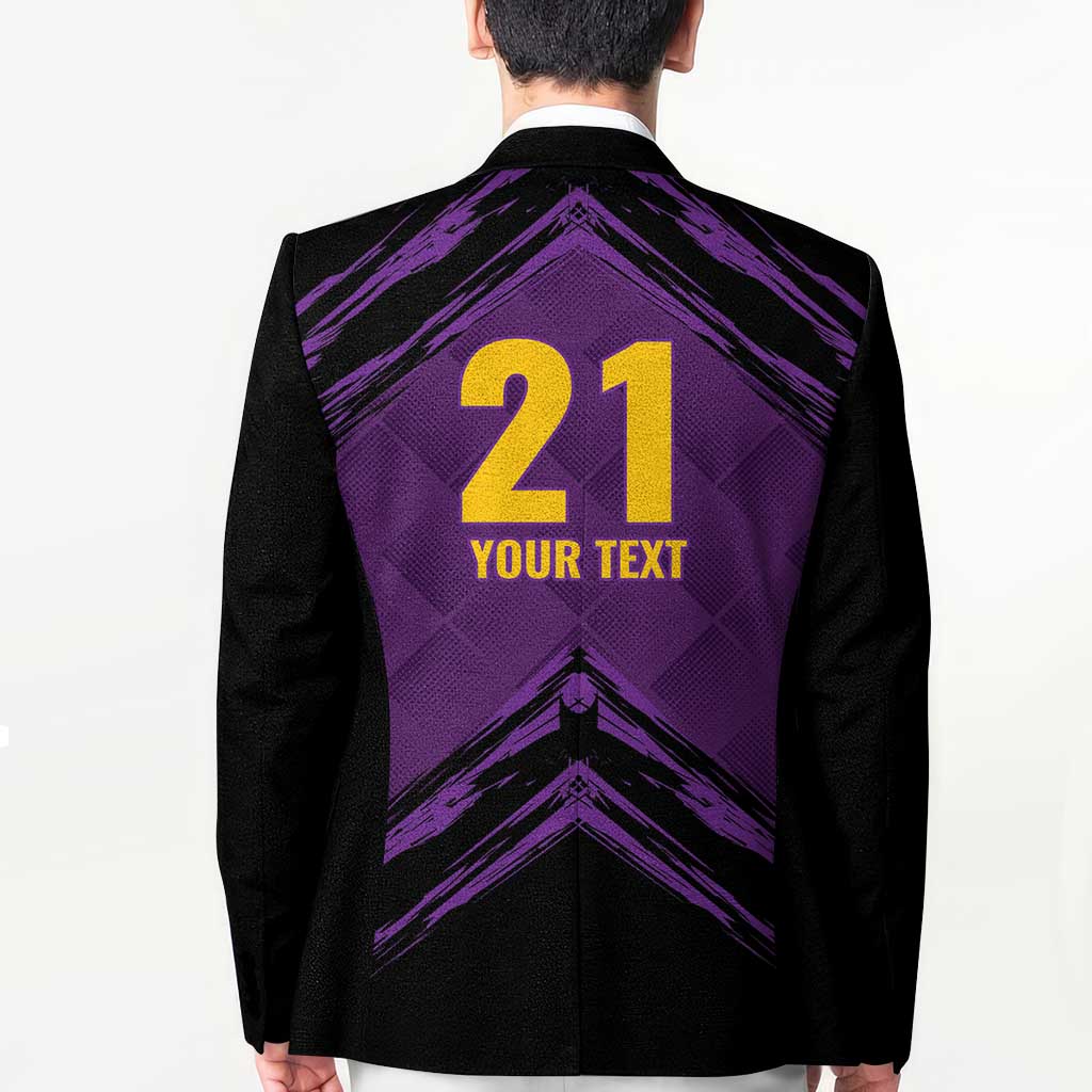 Custom Caribbean Cricket Trinidad and Tobago Cricket Blazer TKR Champions 2025 Purple Edition - Wonder Print Shop