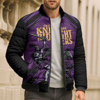 Custom Caribbean Cricket Trinidad and Tobago Cricket Bomber Puffer Jacket TKR Champions 2025 Purple Edition - Wonder Print Shop