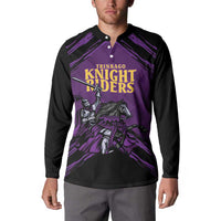 Custom Caribbean Cricket Trinidad and Tobago Cricket Button Sweatshirt TKR Champions 2025 Purple Edition - Wonder Print Shop