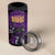 Custom Caribbean Cricket Trinidad and Tobago Cricket 4 in 1 Can Cooler Tumbler TKR Champions 2025 Purple Edition - Wonder Print Shop