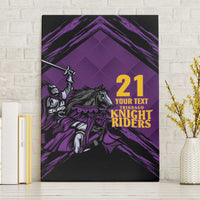 Custom Caribbean Cricket Trinidad and Tobago Cricket Canvas Wall Art TKR Champions 2025 Purple Edition - Wonder Print Shop