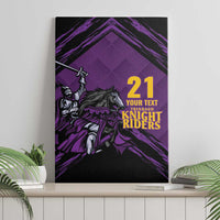 Custom Caribbean Cricket Trinidad and Tobago Cricket Canvas Wall Art TKR Champions 2025 Purple Edition - Wonder Print Shop