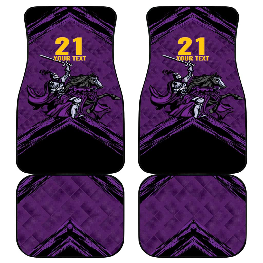 Custom Caribbean Cricket Trinidad and Tobago Cricket Car Mats TKR Champions 2025 Purple Edition - Wonder Print Shop