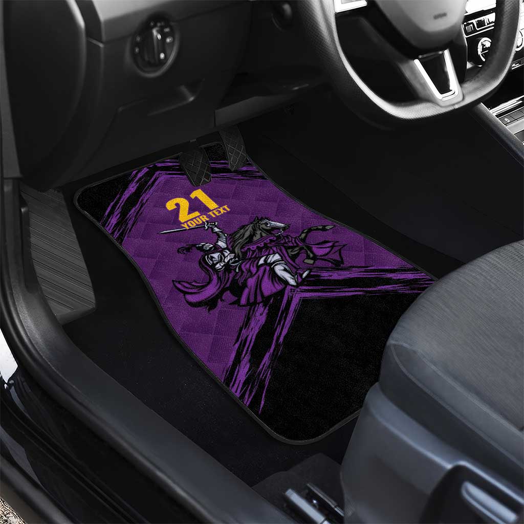 Custom Caribbean Cricket Trinidad and Tobago Cricket Car Mats TKR Champions 2025 Purple Edition - Wonder Print Shop