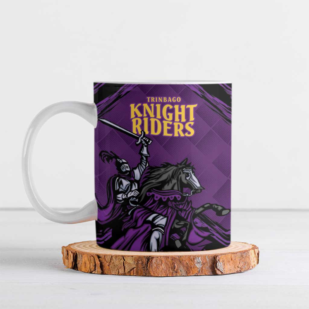 Custom Caribbean Cricket Trinidad and Tobago Cricket Ceramic Mug TKR Champions 2025 Purple Edition - Wonder Print Shop