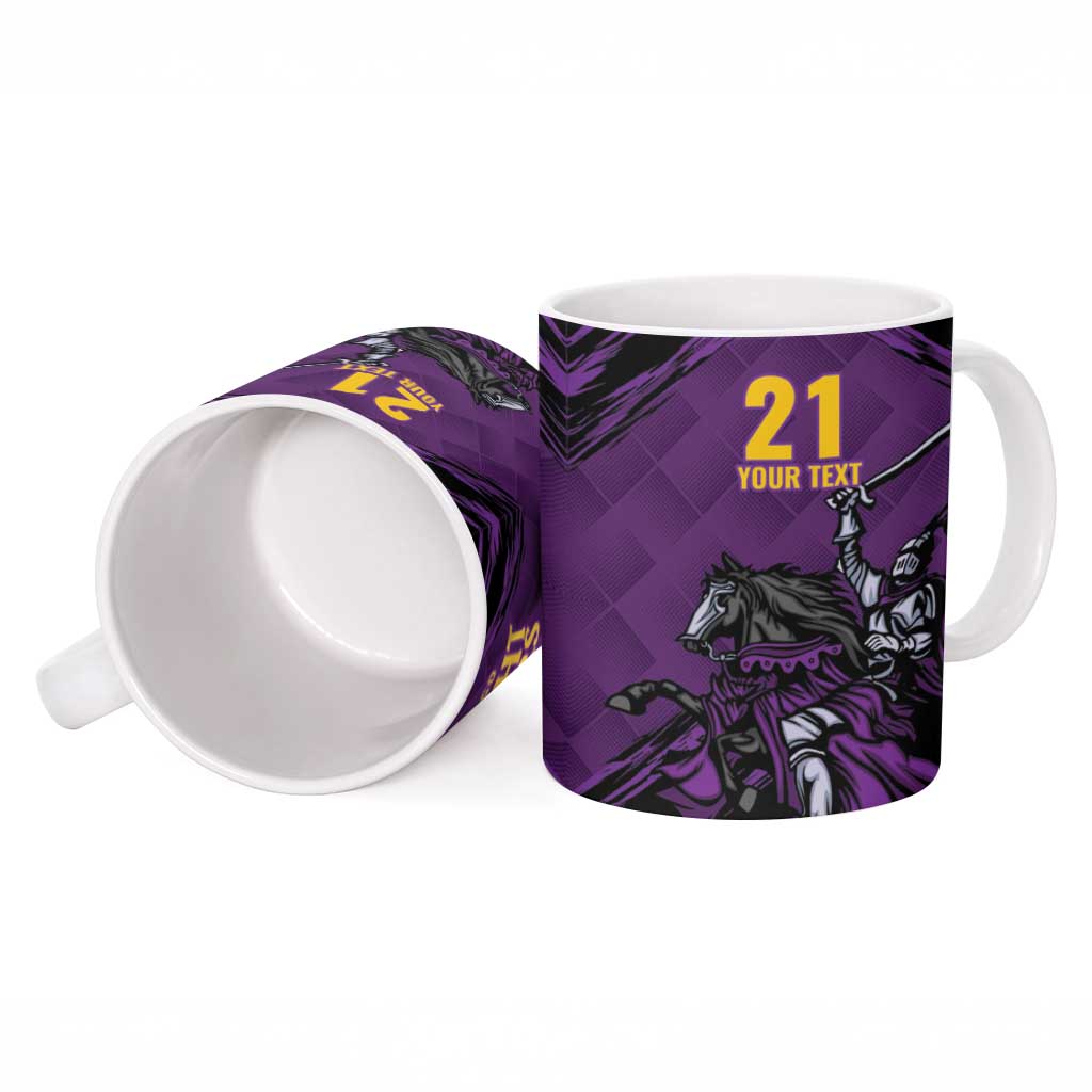 Custom Caribbean Cricket Trinidad and Tobago Cricket Ceramic Mug TKR Champions 2025 Purple Edition - Wonder Print Shop