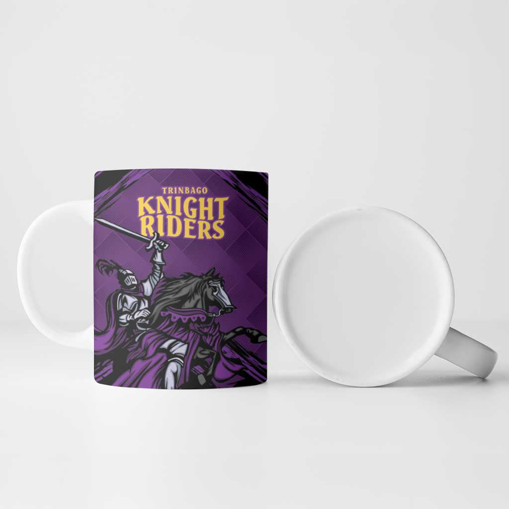 Custom Caribbean Cricket Trinidad and Tobago Cricket Ceramic Mug TKR Champions 2025 Purple Edition - Wonder Print Shop