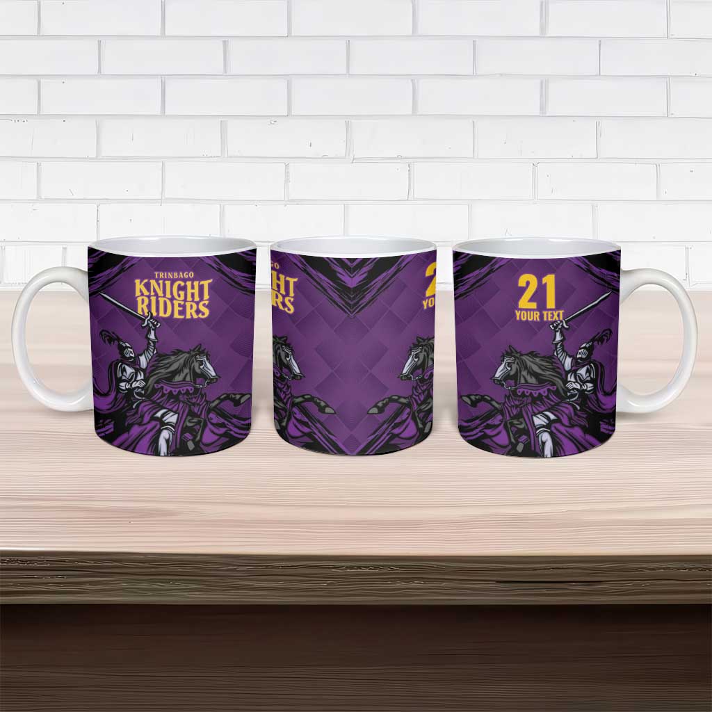 Custom Caribbean Cricket Trinidad and Tobago Cricket Ceramic Mug TKR Champions 2025 Purple Edition - Wonder Print Shop