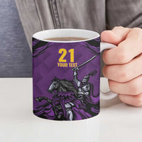 Custom Caribbean Cricket Trinidad and Tobago Cricket Ceramic Mug TKR Champions 2025 Purple Edition - Wonder Print Shop
