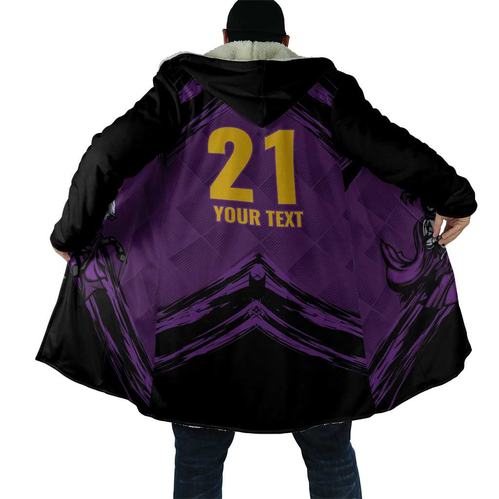 Custom Caribbean Cricket Trinidad and Tobago Cricket Cloak TKR Champions 2025 Purple Edition - Wonder Print Shop