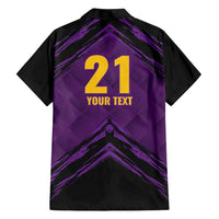 Custom Caribbean Cricket Trinidad and Tobago Cricket Family Matching Short Sleeve Bodycon Dress and Hawaiian Shirt TKR Champions 2025 Purple Edition - Wonder Print Shop