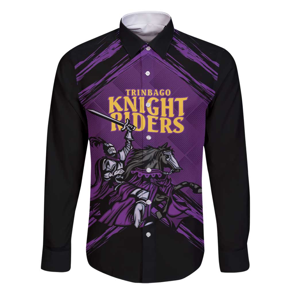 Custom Caribbean Cricket Trinidad and Tobago Cricket Family Matching Short Sleeve Bodycon Dress and Hawaiian Shirt TKR Champions 2025 Purple Edition - Wonder Print Shop