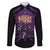 Custom Caribbean Cricket Trinidad and Tobago Cricket Family Matching Short Sleeve Bodycon Dress and Hawaiian Shirt TKR Champions 2025 Purple Edition - Wonder Print Shop