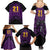 Custom Caribbean Cricket Trinidad and Tobago Cricket Family Matching Summer Maxi Dress and Hawaiian Shirt TKR Champions 2025 Purple Edition - Wonder Print Shop
