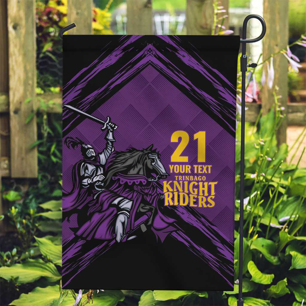 Custom Caribbean Cricket Trinidad and Tobago Cricket Garden Flag TKR Champions 2025 Purple Edition - Wonder Print Shop