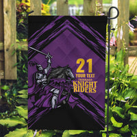 Custom Caribbean Cricket Trinidad and Tobago Cricket Garden Flag TKR Champions 2025 Purple Edition - Wonder Print Shop