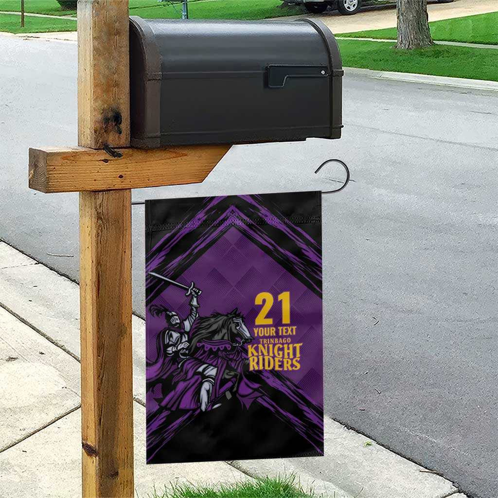 Custom Caribbean Cricket Trinidad and Tobago Cricket Garden Flag TKR Champions 2025 Purple Edition - Wonder Print Shop