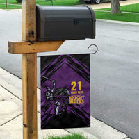 Custom Caribbean Cricket Trinidad and Tobago Cricket Garden Flag TKR Champions 2025 Purple Edition - Wonder Print Shop