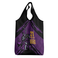 Custom Caribbean Cricket Trinidad and Tobago Cricket Grocery Bag TKR Champions 2025 Purple Edition - Wonder Print Shop