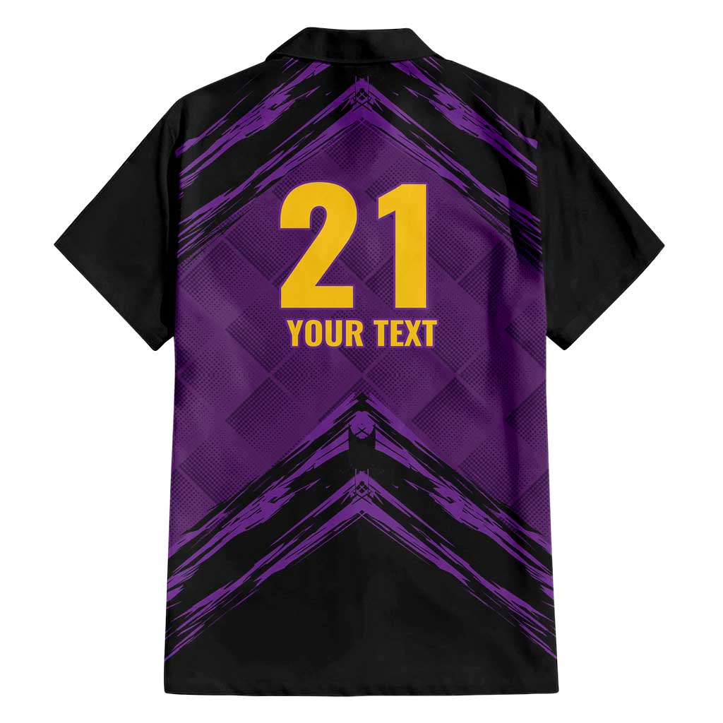 Custom Caribbean Cricket Trinidad and Tobago Cricket Hawaiian Shirt TKR Champions 2025 Purple Edition - Wonder Print Shop