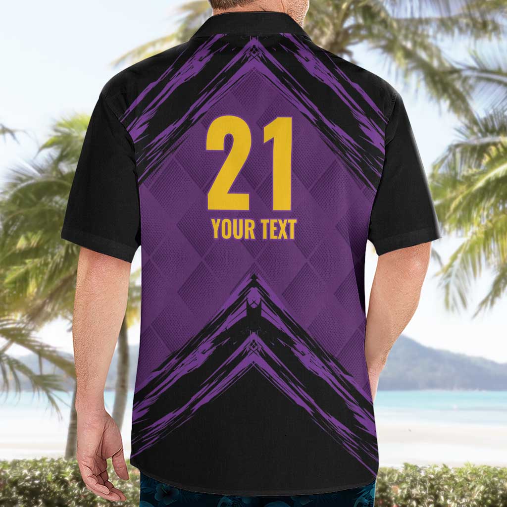 Custom Caribbean Cricket Trinidad and Tobago Cricket Hawaiian Shirt TKR Champions 2025 Purple Edition - Wonder Print Shop