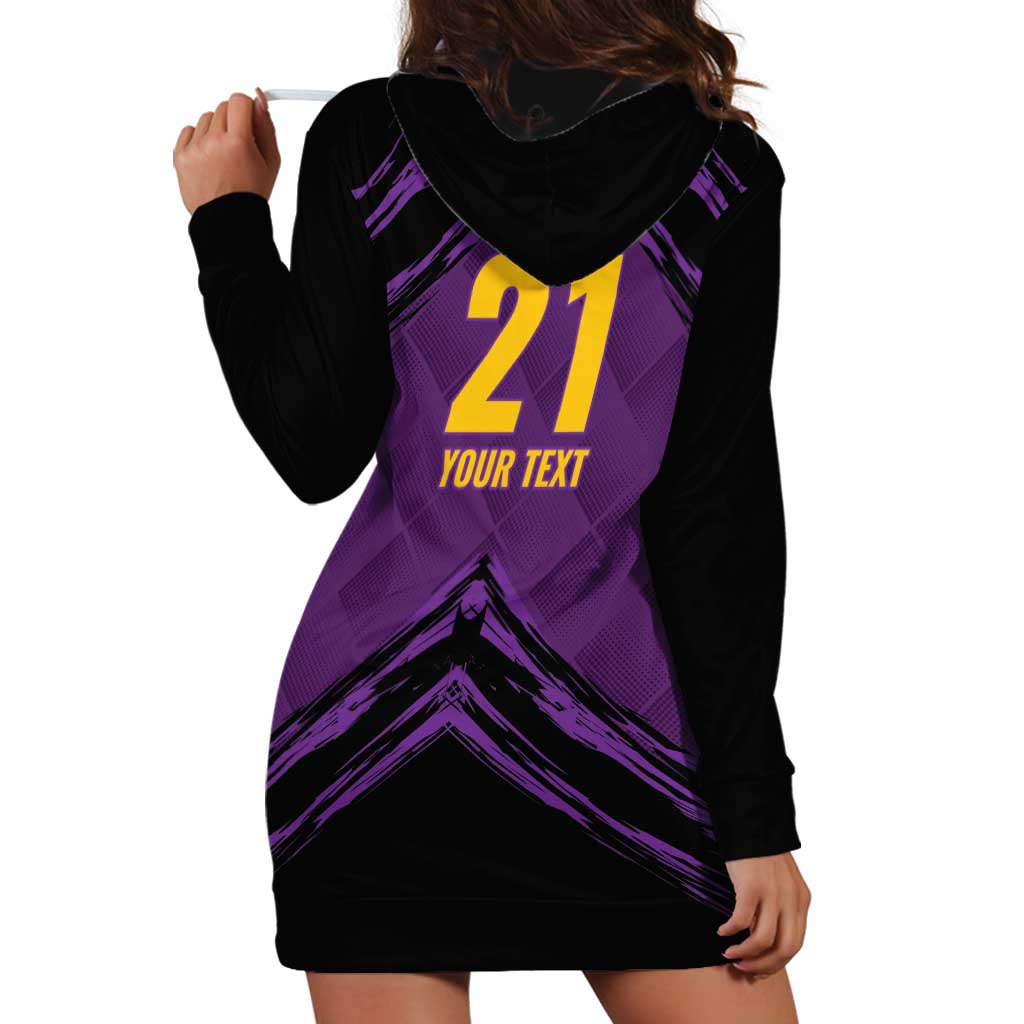 Custom Caribbean Cricket Trinidad and Tobago Cricket Hoodie Dress TKR Champions 2025 Purple Edition - Wonder Print Shop