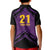 Custom Caribbean Cricket Trinidad and Tobago Cricket Kid Polo Shirt TKR Champions 2025 Purple Edition - Wonder Print Shop