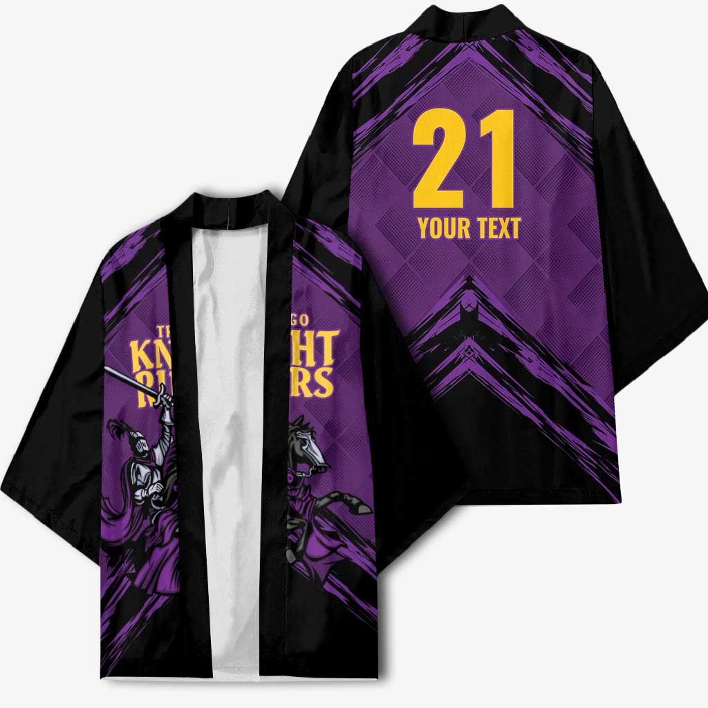 Custom Caribbean Cricket Trinidad and Tobago Cricket Kimono TKR Champions 2025 Purple Edition - Wonder Print Shop