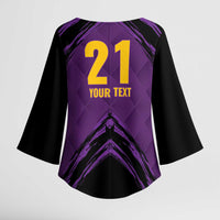 Custom Caribbean Cricket Trinidad and Tobago Cricket Kimono Sleeve Blouse TKR Champions 2025 Purple Edition - Wonder Print Shop