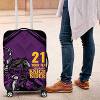 Custom Caribbean Cricket Trinidad and Tobago Cricket Luggage Cover TKR Champions 2025 Purple Edition - Wonder Print Shop