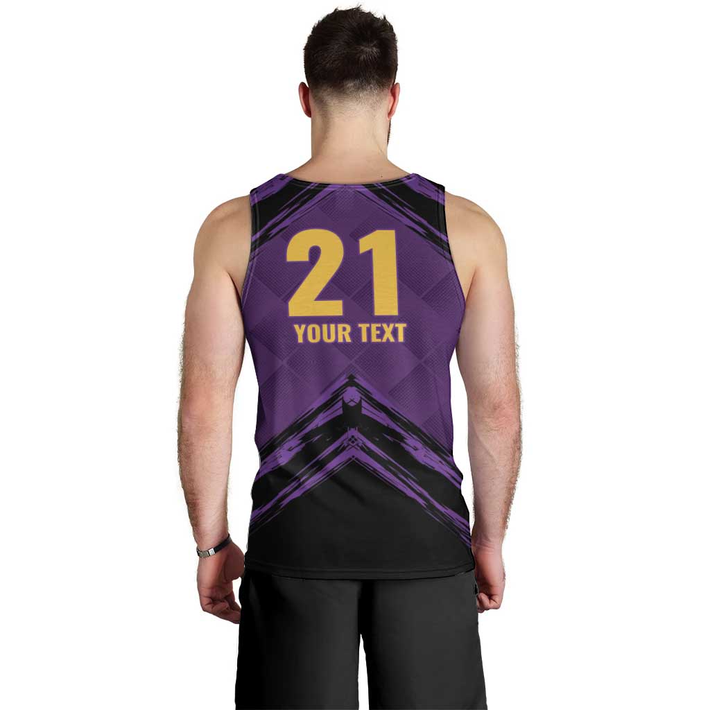 Custom Caribbean Cricket Trinidad and Tobago Cricket Men Tank Top TKR Champions 2025 Purple Edition - Wonder Print Shop