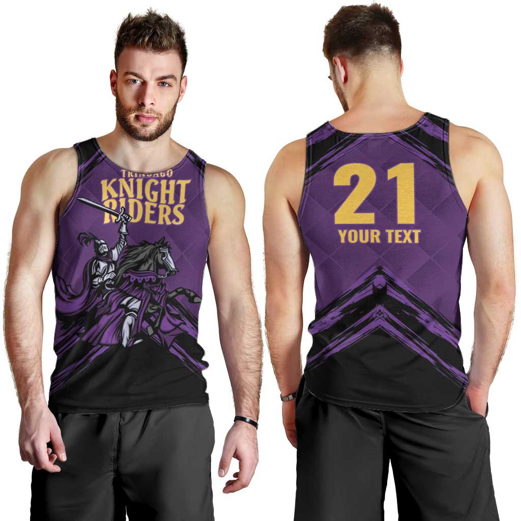 Custom Caribbean Cricket Trinidad and Tobago Cricket Men Tank Top TKR Champions 2025 Purple Edition - Wonder Print Shop