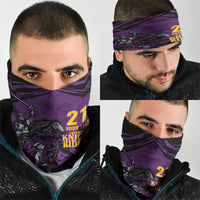 Custom Caribbean Cricket Trinidad and Tobago Cricket Neck Gaiter TKR Champions 2025 Purple Edition - Wonder Print Shop