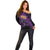 Custom Caribbean Cricket Trinidad and Tobago Cricket Off Shoulder Sweater TKR Champions 2025 Purple Edition - Wonder Print Shop