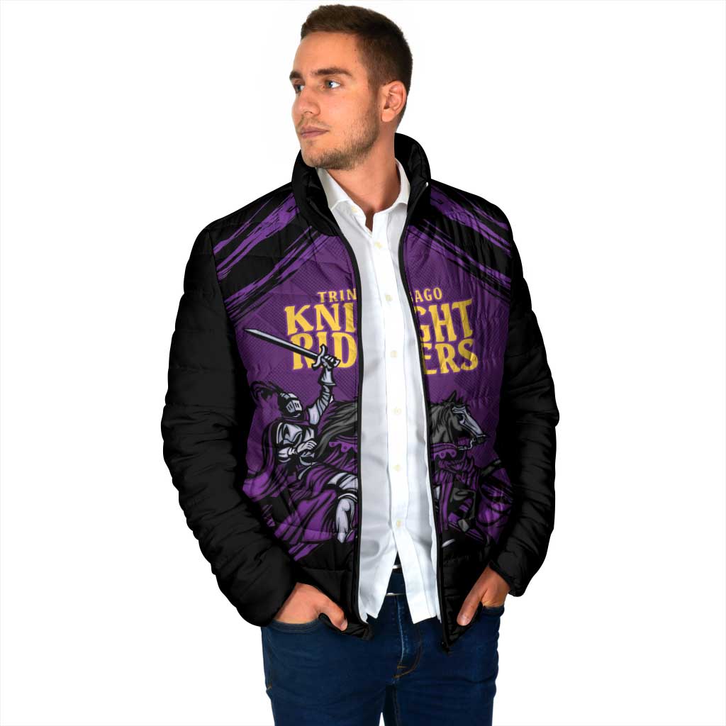 Custom Caribbean Cricket Trinidad and Tobago Cricket Padded Jacket TKR Champions 2025 Purple Edition - Wonder Print Shop